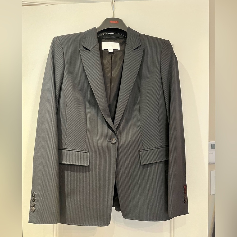Pinstripe blazer HUGO BOSS. Never worn , excellent condition .